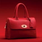 Mulberry Bright Red Shiny Goat Del Rey Bag