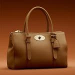 Mulberry Deer Brown Silky Classic Calf Bayswater Double Zip Tote Bag