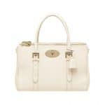 Mulberry Off White Shiny Goat Bayswater Double Zip Tote Bag