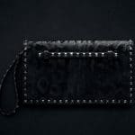 Valentino Noir Pony Skin Rockstud Clutch Bag