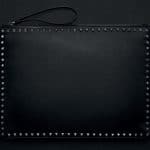 Valentino Noir Rockstud Zip Clutch Bag