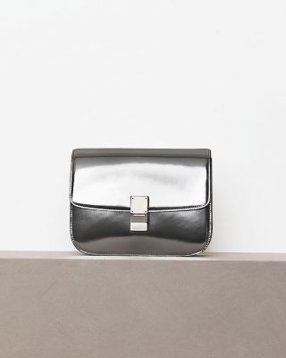 Celine Metallic Silver Box Flap Bag - Winter 2012