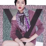 Louis Vuitton Pink and Green Leopard Scarf