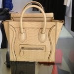 Celine Beige Python Nano Luggage Bag