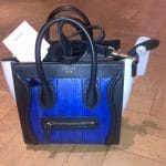 Celine Blue Python Nano Luggage Bag