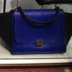 Celine Blue/Black Python Trapeze Bag