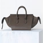 Celine Dark Khaki Tie Tote Bag