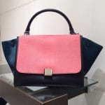 Celine Pink Tricolor Pony Hair Trapeze Bag