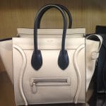 Celine Powder With Black Handles Mini Luggage Bag