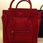 Celine Red Nano Luggage Bag