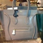 Celine Smoke Palmelato Leather Mini Luggage Bag