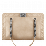 Chanel Beige Chanel Boy Reverso Shopping Bag