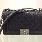 Chanel Black Boy Quilted Medium Bag