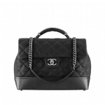 Chanel Black Globe Trotter Vanity Case Large Bag
