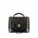 Chanel Black Globe Trotter Vanity Case Bag