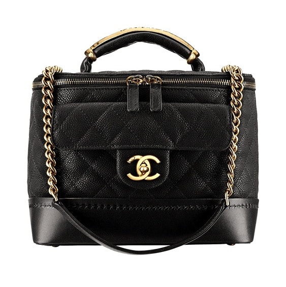 Pre Owned Chanel Black Large Sized Coco Cabas Tote Bag - Mrs