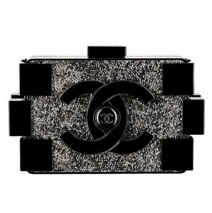 Chanel Black with Crystals Boy Brick Clutch Bag - Fall 2013