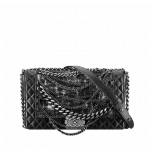 Chanel Black with Tweed Boy Enchained Flap Bag