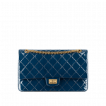 Chanel Navy Blue Patent Reissue 2.55 Flap 225 Bag
