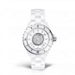 Chanel White J12 Diamond Dial Watch 33mm