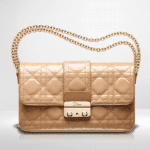 Dior Beige Patent New Lock Pouch Bag