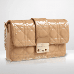 Dior Beige Patent New Lock Pouch Bag 2