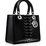 Dior Black Python Lady Dior Bag