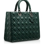 Dior Vert Anglais Lady Dior Large Bag