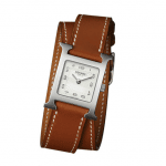 Hermes Natural Barenia Double Tour H Hour PM Watch