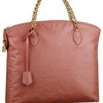Louis Vuitton Rose Cuir Boudoir Lockit Chain Bag