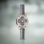 Louis Vuitton Tambour Bijou Secret 18mm Pink Gold, 183 Diamonds Watch