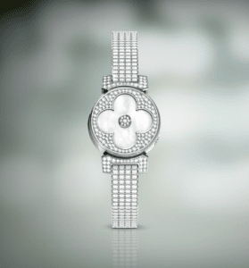 Louis Vuitton Tambour Bijou Secret 18mm Withe Gold 312 Diamonds Watch