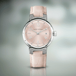 Louis Vuitton Tambour Blush with Diamonds Watch 34mm