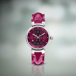 Louis Vuitton Tambour Disc Rose Indien Small Watch