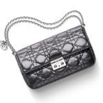 Miss Dior Promenade Pouch Bag in Metallic Grey