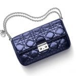 Miss Dior Promenade Pouch Bag in Metallic Blue