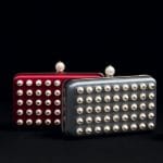 Valentino Scarlet/Grey Pearl Minaudiere Bag