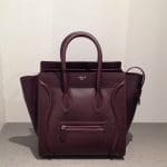 Celine Burgundy Mini Luggage Bag - Fall 2013