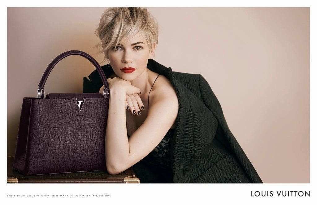 Louis Vuiton Capucine Ad campaign with Michelle Williams