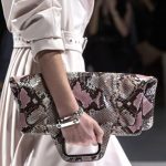 Salvatore Ferragamo Folded Python Clutch Runway Spring 2014