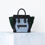 Celine Baby Blue Tricolor Mini Luggage Bag - Spring 2014