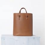 Celine Brown Calfskin Tie Cabas Bag - Spring 2014