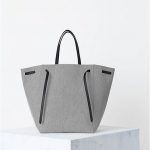 Celine Cabas Phantom Bag New Tie Felt Grey - Spring 2014