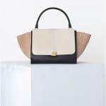 Celine Cream Tricolor Trapeze Bag - Spring 2014