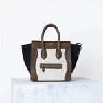 Celine Tricolor Textured Calf Mini Luggage Bag - Spring 2014
