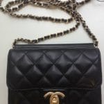 Chanel Black Crossing Times Flap Mini Bag