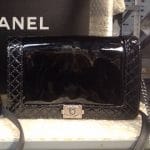 Chanel Black Patent Boy Chanel Reverso Jumbo Bag