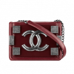 Chanel Dark Red Boy Brick Flap Bag