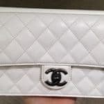 Chanel White Crossing Times Flap Bag