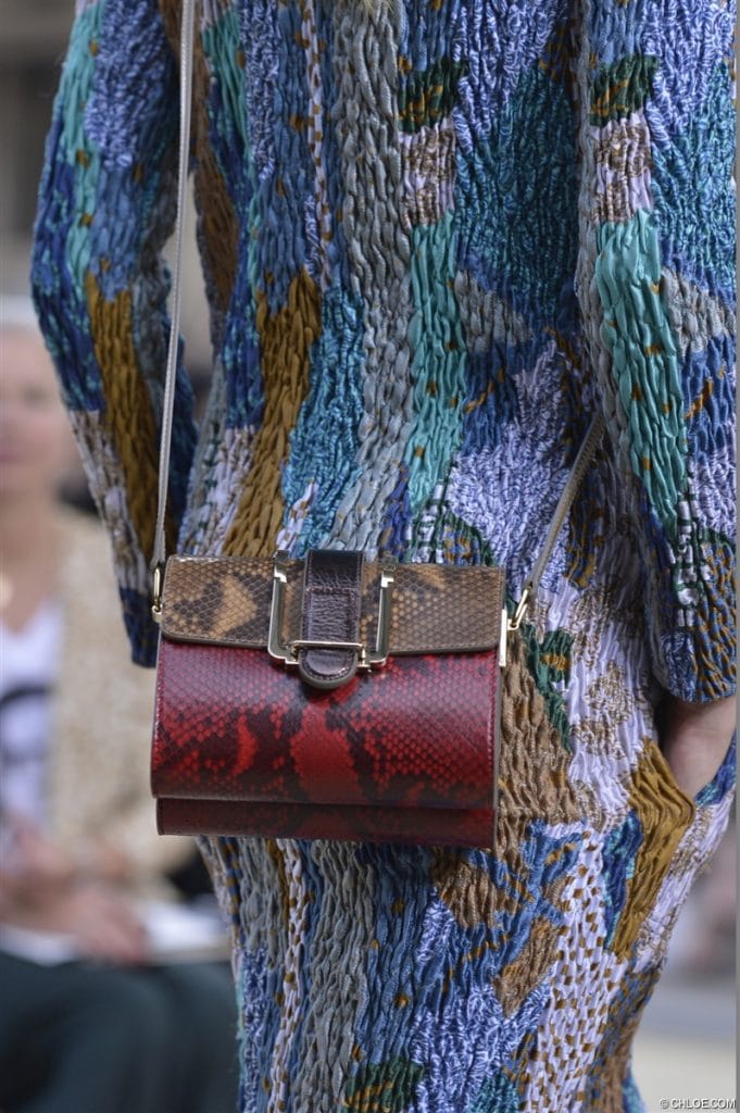 Chloe Red Python Crossbody Mini Bag - Runway Spring 2014